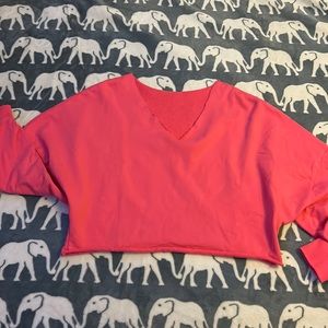 Pink cropped sweatshirt